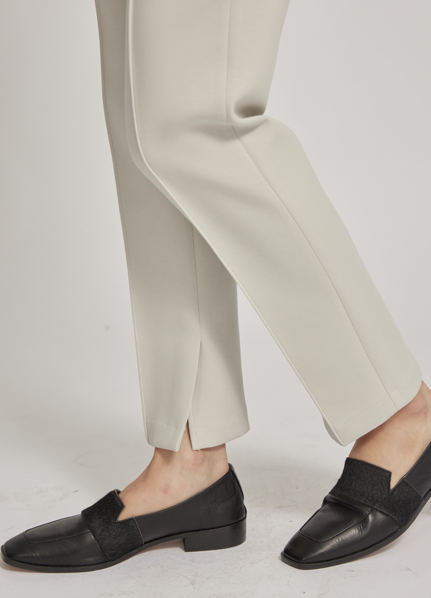 太空棉休閒內開衩窄管褲 